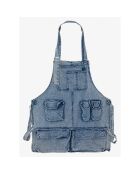 Tablier de jardinage en denim light bleach