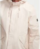 Parka à capuche sable