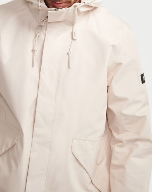 Parka à capuche sable
