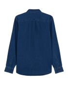 Chemise en denim bleu foncé