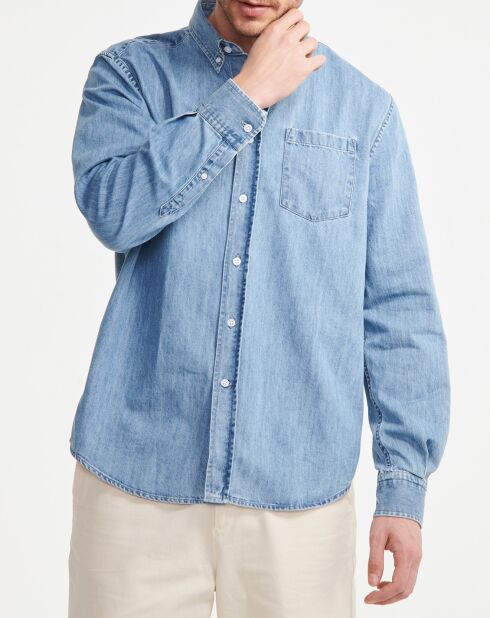 Chemise en denim light bleach