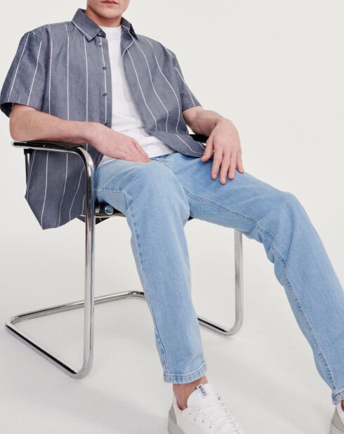 Pantalon droit light denim