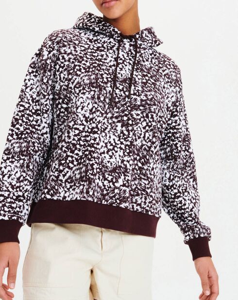 Sweat à capuche imprimé Pr fudge