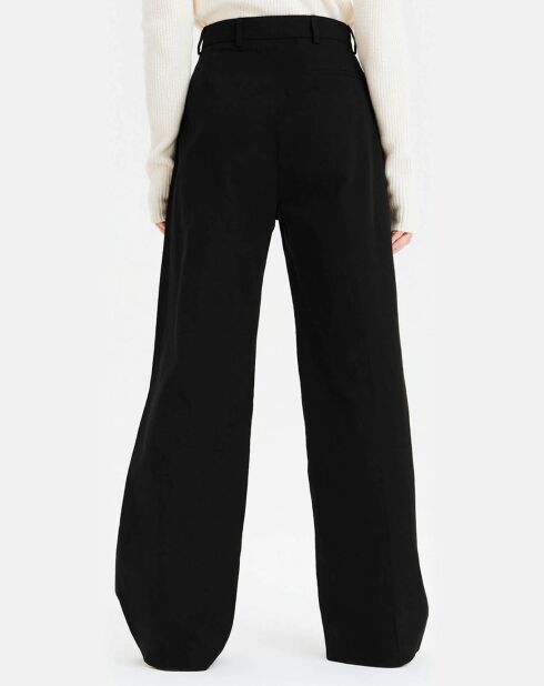 Pantalon en Coton & Lin black onyx
