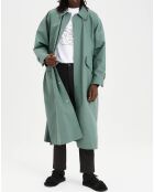 Trench Damenpam04 vert gris