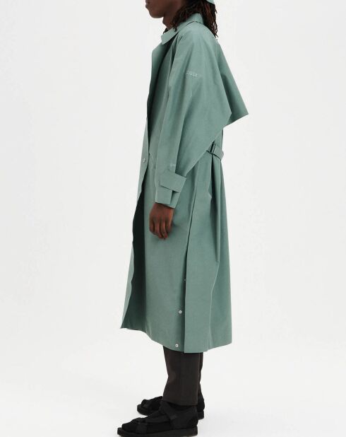 Trench Damenpam04 vert gris