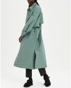 Trench Damenpam04 vert gris
