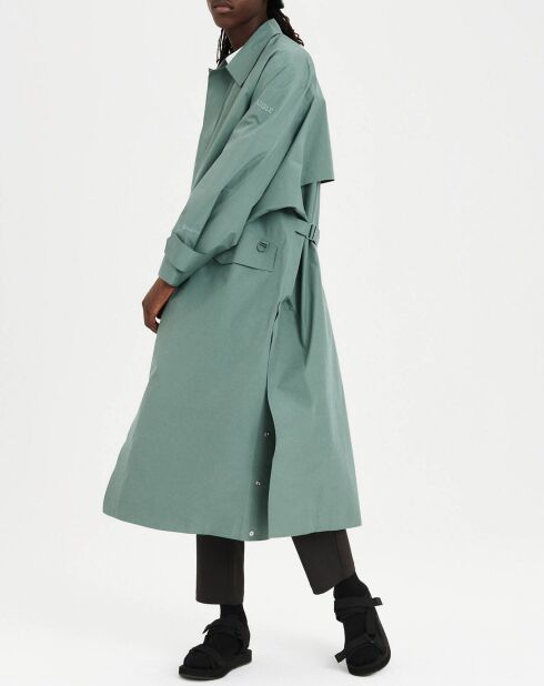 Trench Damenpam04 vert gris
