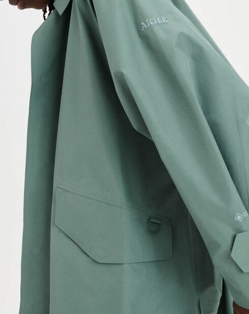 Trench Damenpam04 vert gris