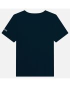 T-Shirt séchage rapide Quick-dry 100% Coton Bio bleu foncé