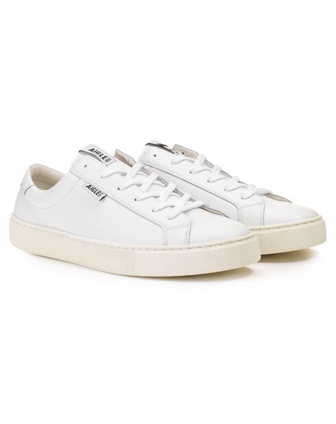 Baskets en Cuir Escape Low Cut blanches