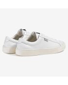 Baskets en Cuir Escape Low Cut blanches