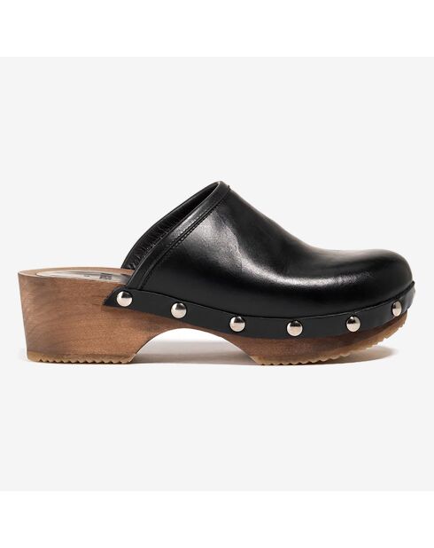 Sandales en Cuir Blossom Low Cut noires