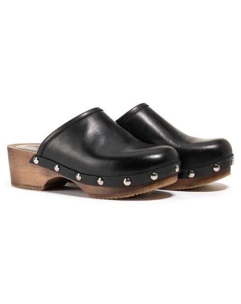 Sandales en Cuir Blossom Low Cut noires