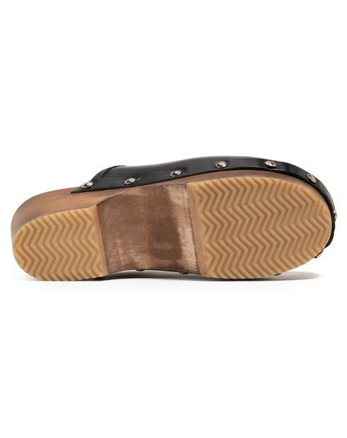 Sandales en Cuir Blossom Low Cut noires