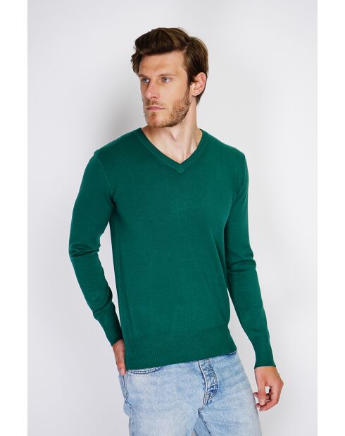 Pull en Cachemire mélangé Maellis vert amazone