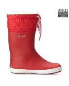 Bottes Giboulee High Cut rouge/blanc