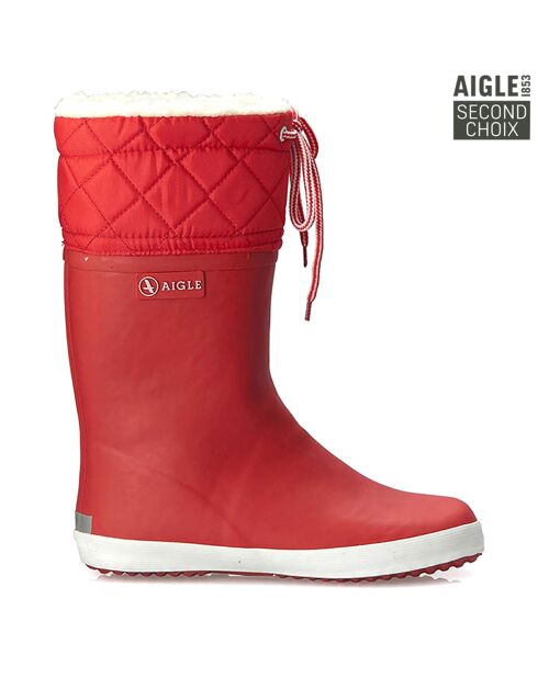 Bottes Giboulee High Cut rouge/blanc