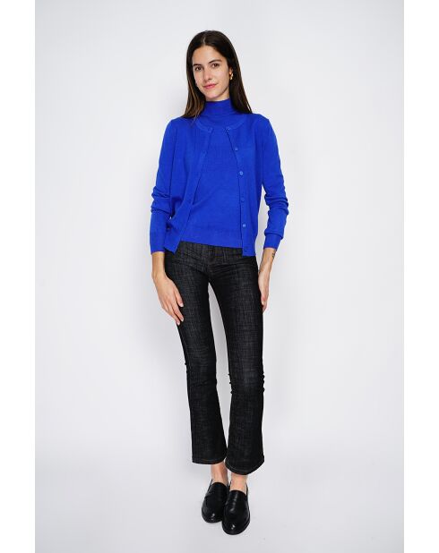 Pull en Cachemire mélangé Sophia col cheminée royal
