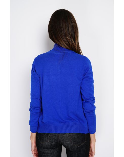 Pull en Cachemire mélangé Sophia col cheminée royal