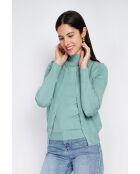 Pull en Cachemire mélangé Sophia col cheminée jade