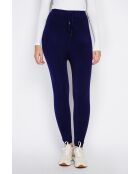 Pantalon Zoé en Cachemire mélangé bleu nuit