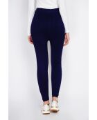 Pantalon Zoé en Cachemire mélangé bleu nuit