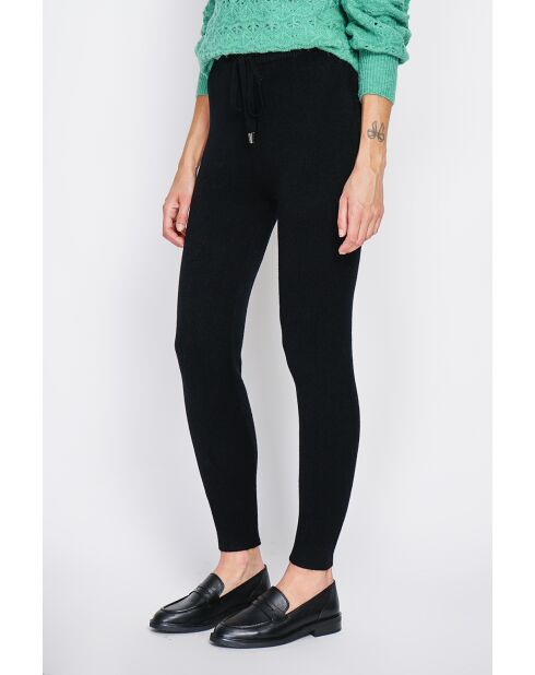 Pantalon Zoé en Cachemire mélangé noir