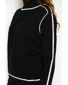 Pull en Cachemire mélangé Jeanne noir