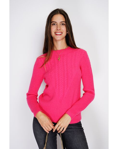 Pull en Cachemire mélangé Sia fushia