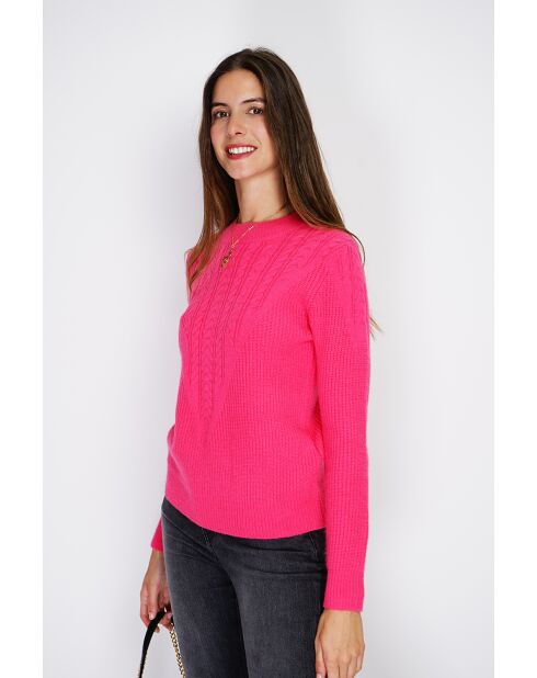 Pull en Cachemire mélangé Sia fushia