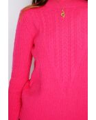 Pull en Cachemire mélangé Sia fushia