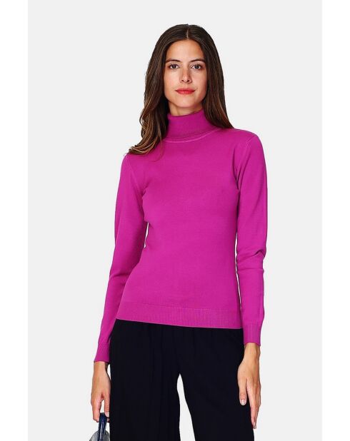 Pull en Cachemire 3 fils mélangé Juliette orchidée