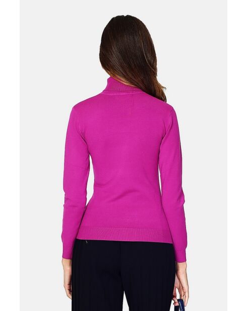 Pull en Cachemire 3 fils mélangé Juliette orchidée