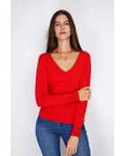 Pull en Cachemire mélangé  Jina rouge