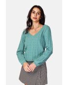 Cardigan Reversible Lilou jade