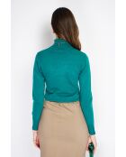 Pull en Cachemire mélangé Charlotte vert amazone