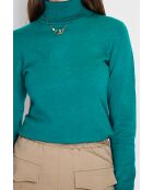 Pull en Cachemire mélangé Charlotte vert amazone
