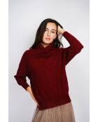 Pull Salomé en Cachemire mélangé bordeaux