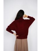 Pull Salomé en Cachemire mélangé bordeaux