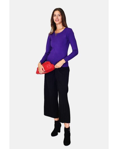 Pull en Cachemire mélangé Lisa violet