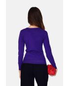 Pull en Cachemire mélangé Lisa violet