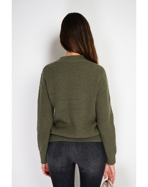 Pull en Cachemire mélangé Sia kaki