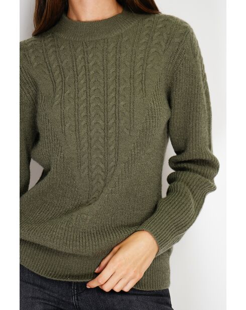 Pull en Cachemire mélangé Sia kaki