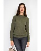 Pull en Cachemire mélangé Sia kaki