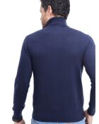 Pull en Cachemire & Soie mélangés bleu nuit