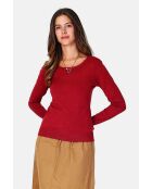 Pull en cachemire mélangé Clara rouge
