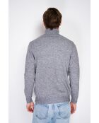 Pull col roulé torsade loup