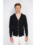 Cardigan Charlotte en Cachemire & Soie noir