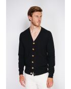 Cardigan Charlotte en Cachemire & Soie noir